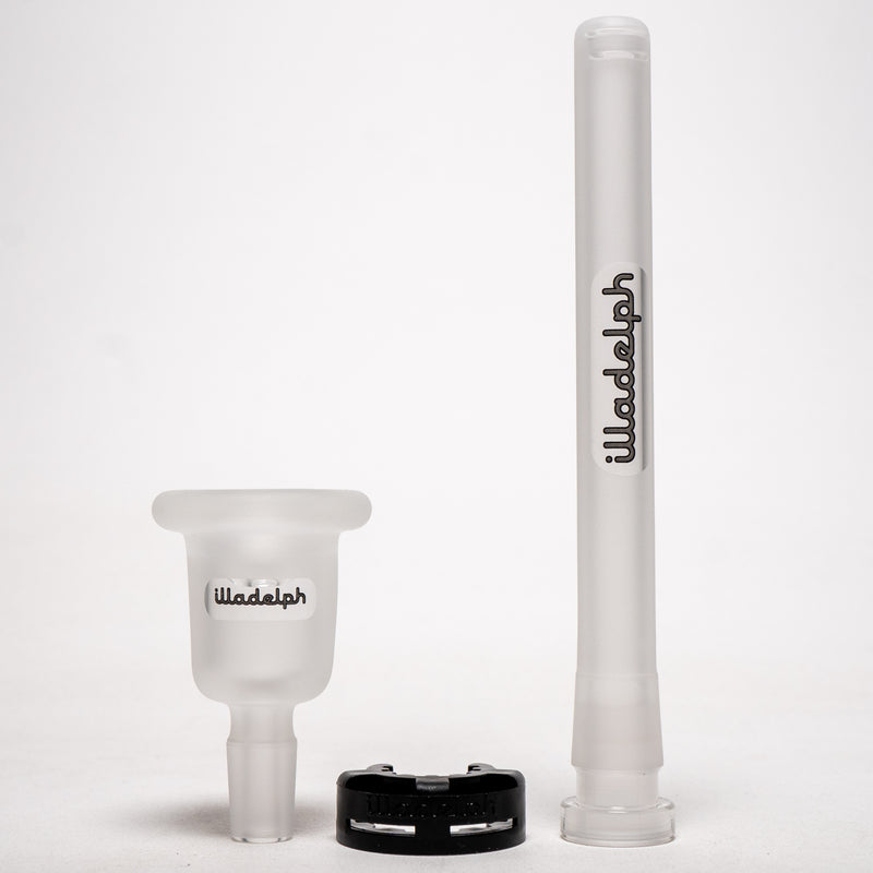 Illadelph - Tall Beaker - Frosted Signature Series - Grey Label 5mm - The Cave