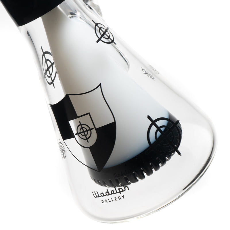 Illadelph - Killadelph Collins Beaker - Sparkle Black & White - The Cave