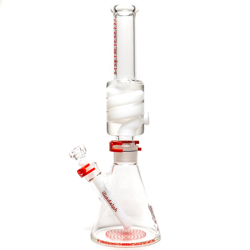 Illadelph - Medium Coil Condenser - Red & White - The Cave