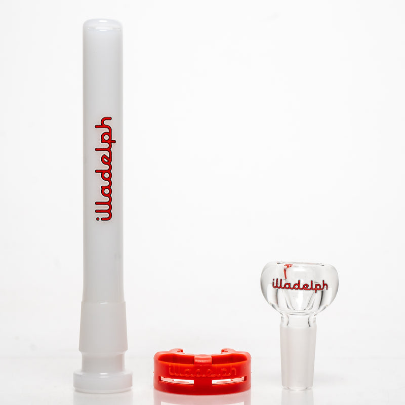 Illadelph - Medium Coil Condenser - Red & White - The Cave