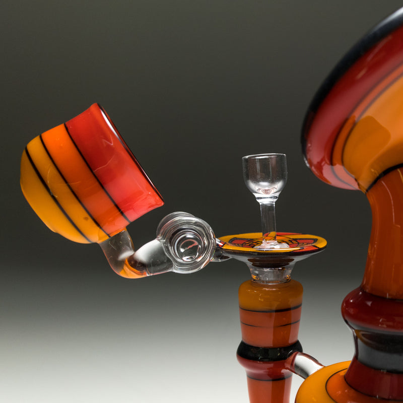 Jred - Fire Hatchet Encalmo Bubbler - The Cave