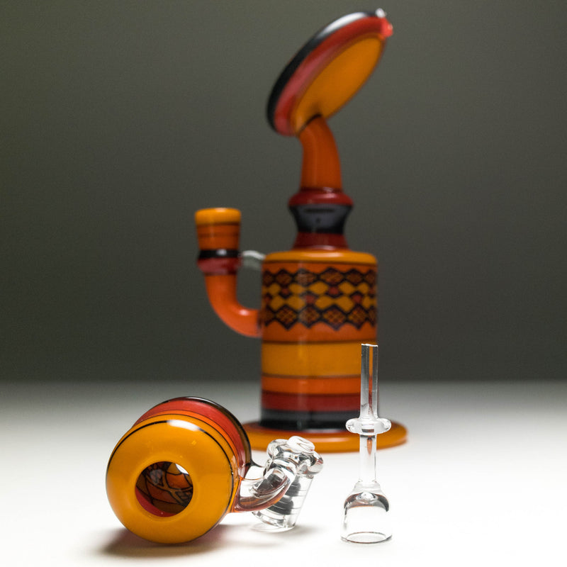 Jred - Fire Hatchet Encalmo Bubbler - The Cave