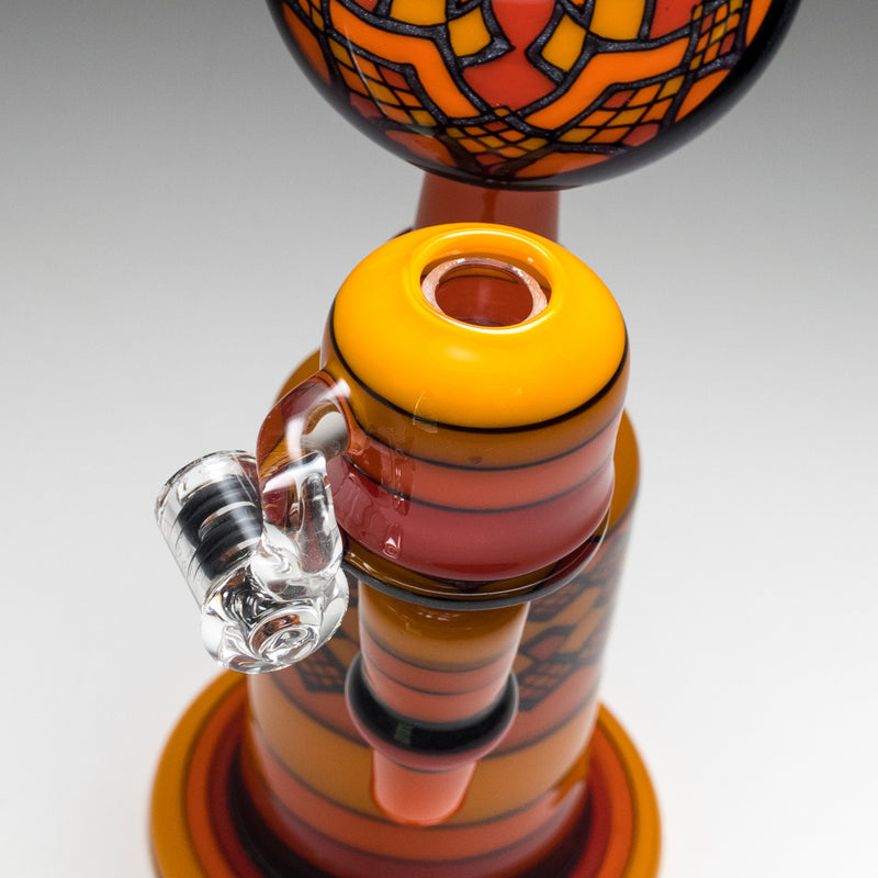 Jred - Fire Hatchet Encalmo Bubbler - The Cave