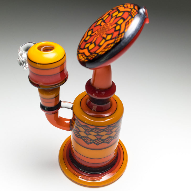 Jred - Fire Hatchet Encalmo Bubbler - The Cave