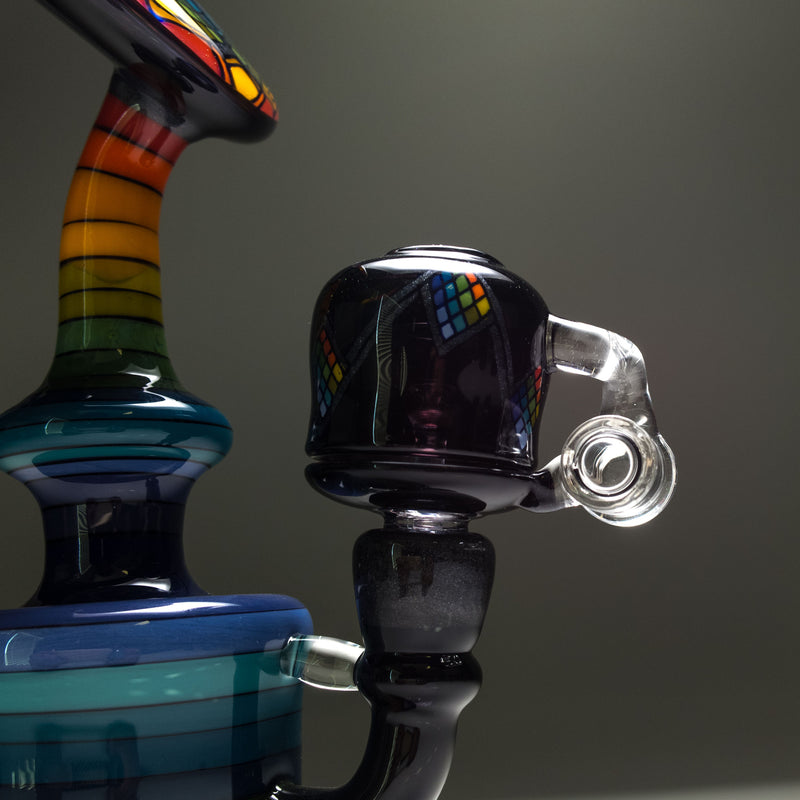 Jred - Rainbow Hatchet Encalmo Bubbler - The Cave