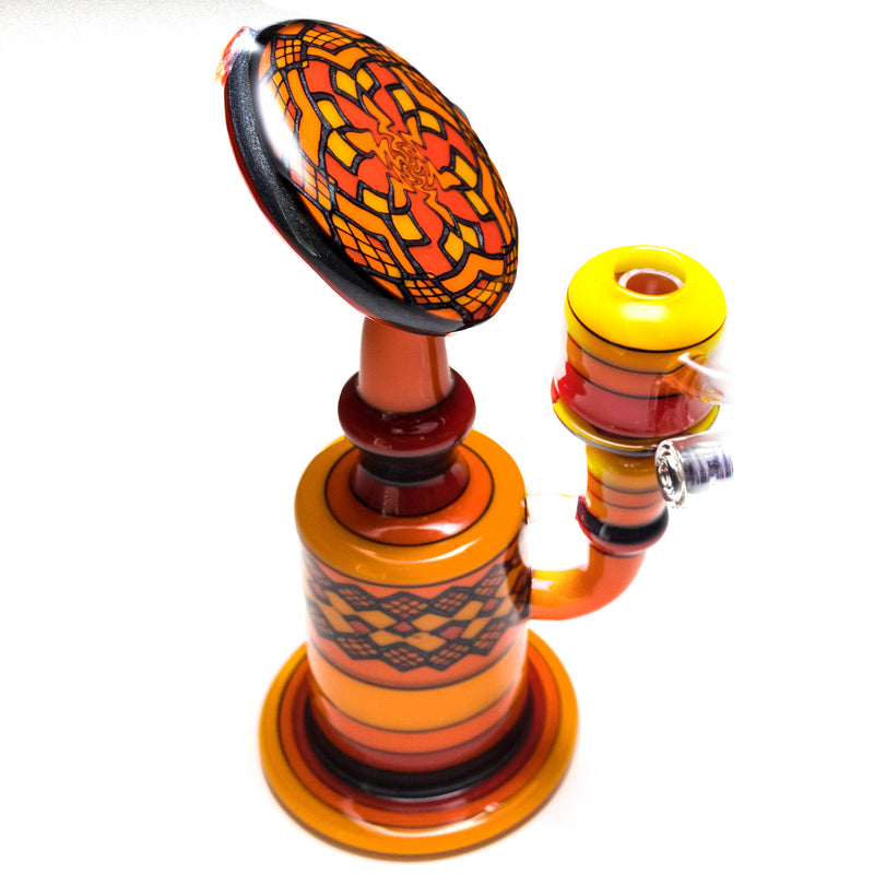 Jred - Fire Hatchet Encalmo Bubbler - The Cave