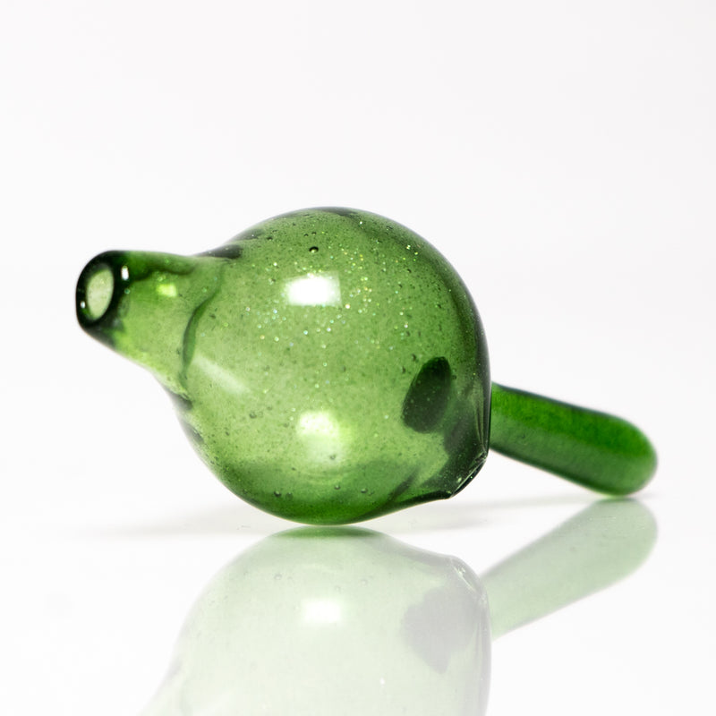 K2 Glass - Bubble Cap - Large - Green Stardust - The Cave