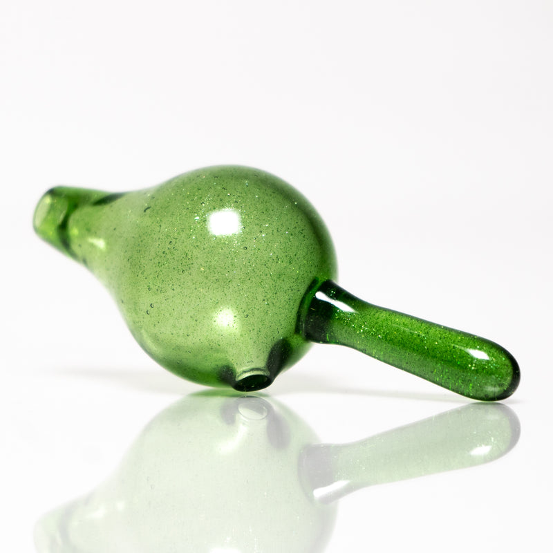 K2 Glass - Bubble Cap - Large - Green Stardust - The Cave