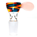 K2 Glass - Worked Snap Slide - 14mm - Fire & Water Wag w/ CFL Pastel Serum Handle - The Cave