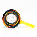 K2 Glass - Worked Snap Slide - 14mm - Fire & Water Wag w/ CFL Pastel Serum Handle - The Cave