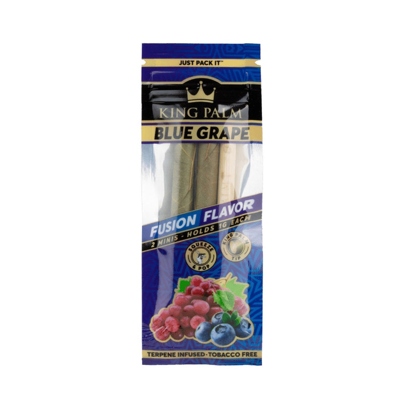 King Palm - Mini Rolls - 2 Pack - Blue Grape - The Cave