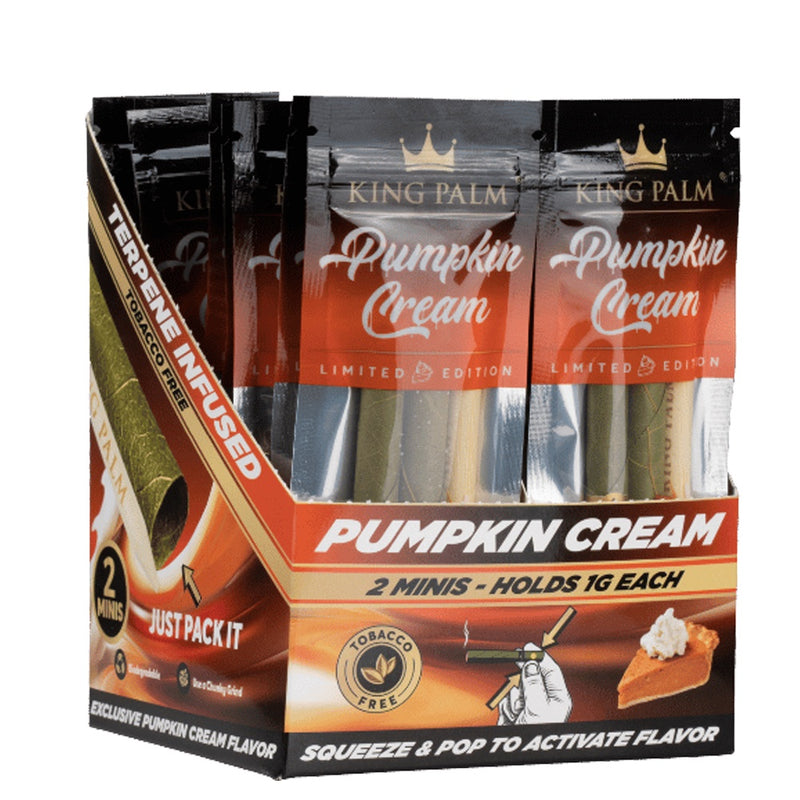 King Palm - Mini Rolls - 2 Pack - Pumpkin Cream - 20 Pack Box - The Cave