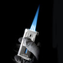 Lotus Torch - Duke L6030 - Triple Pinpoint Torch Lighter & Cutter - Blue & Chrome - The Cave
