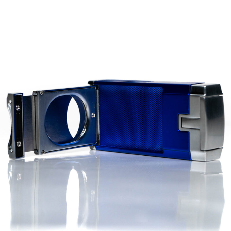 Lotus Torch - Duke L6030 - Triple Pinpoint Torch Lighter & Cutter - Blue & Chrome - The Cave