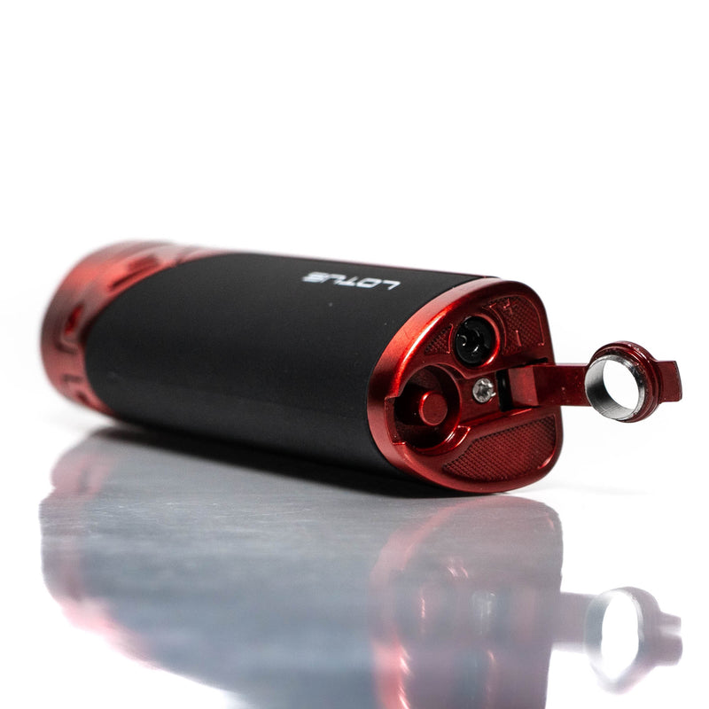 Lotus Torch - Monarch L7220 - Quad Flame Torch Lighter w/ Cigar Rest & Punch - Red - The Cave