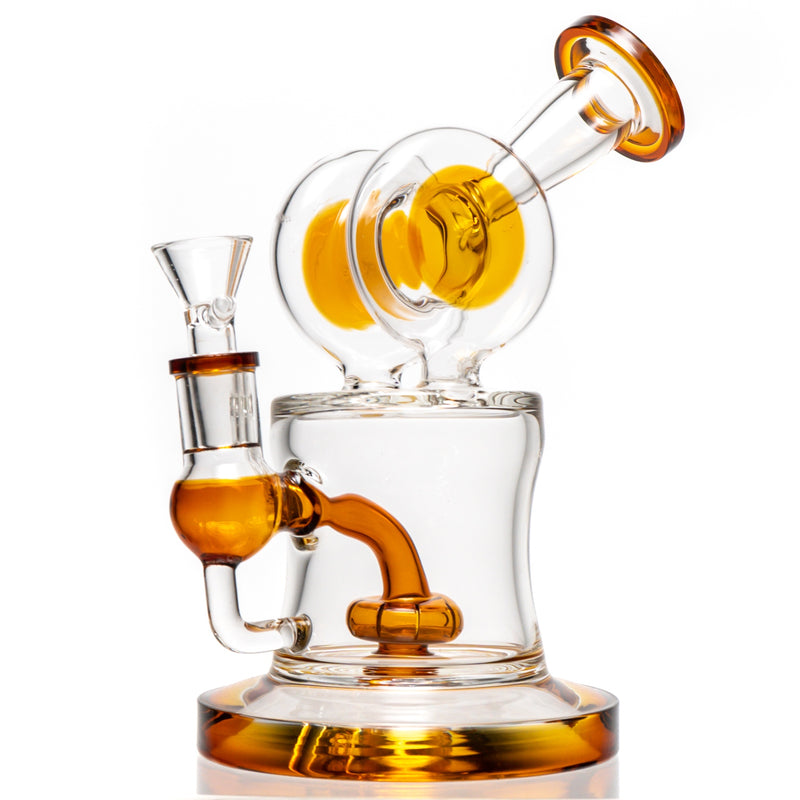 Shooters - Dual Disk Bubbler - Amber Accents - The Cave