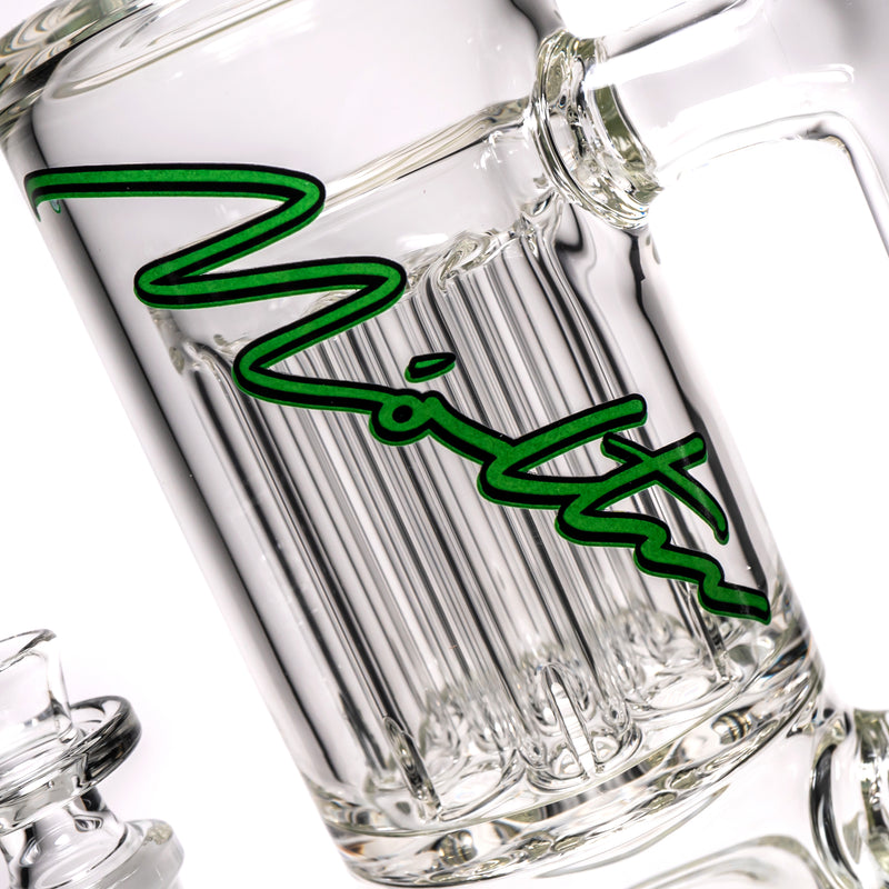 Moltn Glass - Eighty - Double Tree Perc - Green Sig. - The Cave