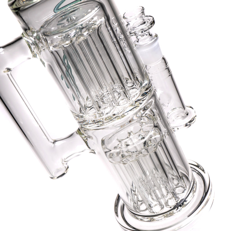 Moltn Glass - Eighty - Double Tree Perc - Green Sig. - The Cave