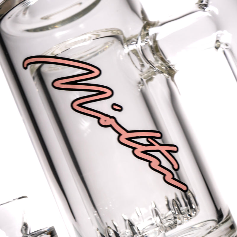 Moltn Glass - Sixty Five - Double Can Perc - Pink Sig. - The Cave