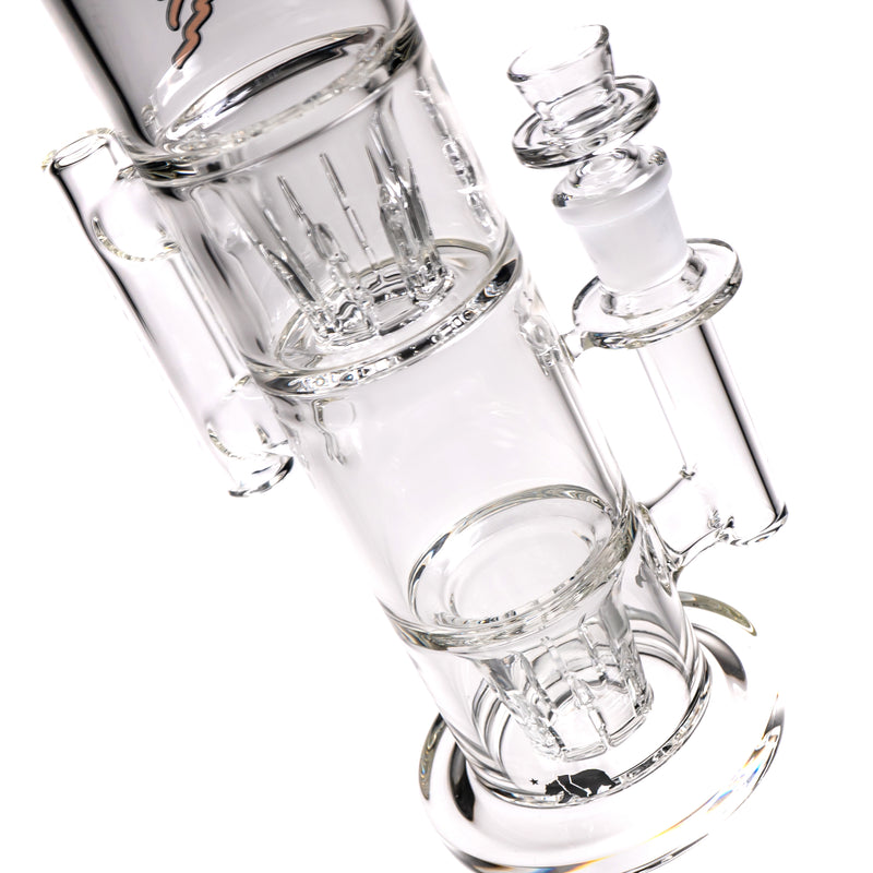 Moltn Glass - Sixty Five - Double GÿZR Perc - Orange Sig. - The Cave