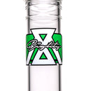 Moltn Glass - Eighty - Double Can Perc - Green Sig. - The Cave
