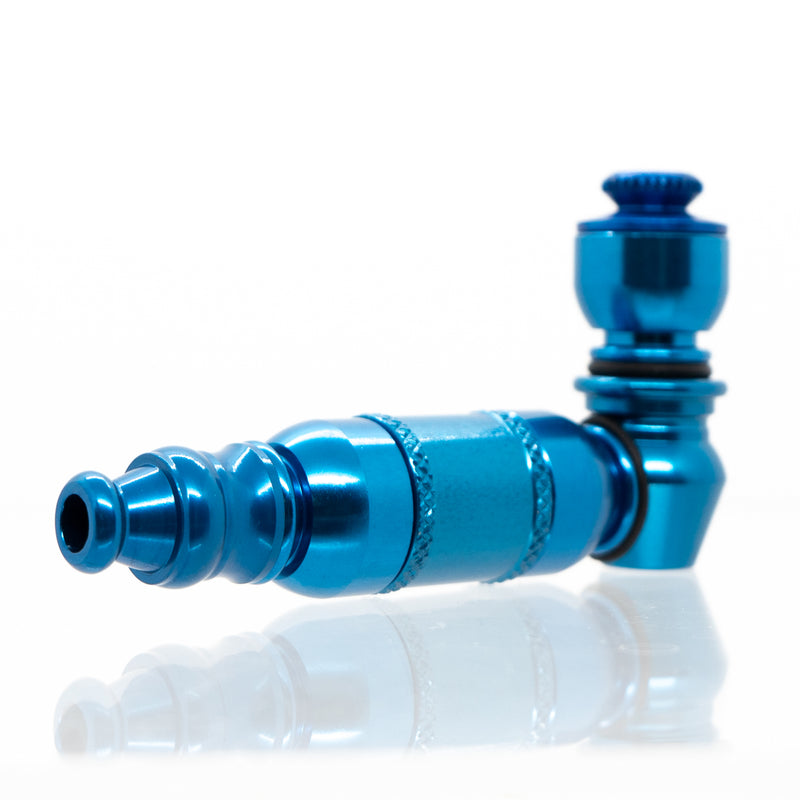 Metal Pipe - Mini - Double Chamber - Blue - The Cave