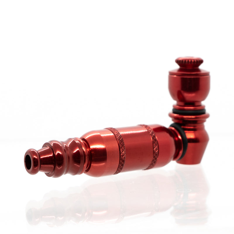 Metal Pipe - Mini - Double Chamber - Red - The Cave