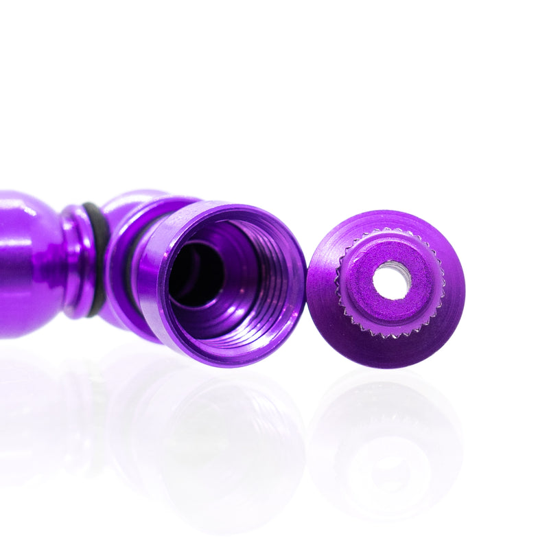 Metal Pipe - Mini - Double Chamber - Purple - The Cave