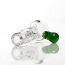 US Tubes - 13" Beaker 50x9 - White & Brown Vertical Label w/ Amber Joint - The Cave