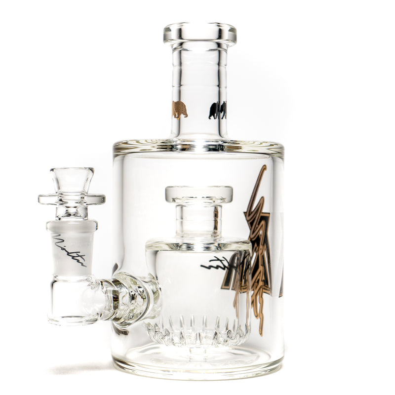 Moltn Glass - Eighty Bottle - Mini - Bottle Perc - Gold Signature Label - The Cave