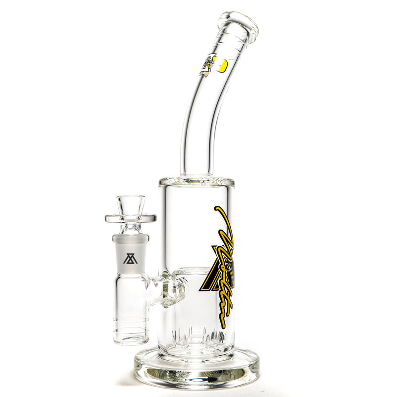 Moltn Glass - Fifty Bubbler - Medium - Can Perc - Yellow Signature Label - The Cave