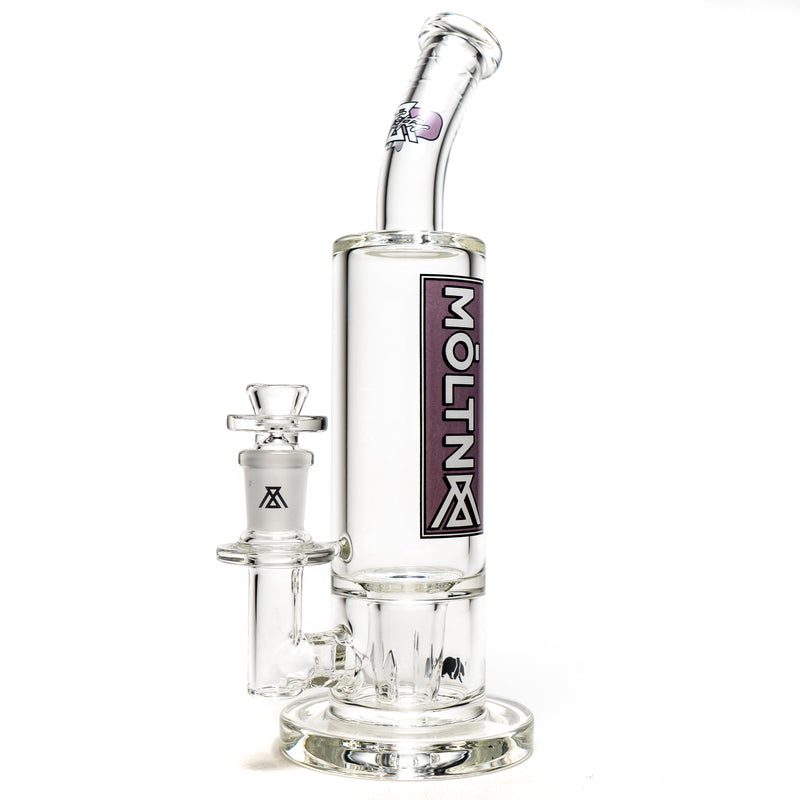 Moltn Glass - Fifty Bubbler - Tall - GÿZR Perc - Purple Box Label - The Cave