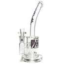 Moltn Glass - Fifty Bubbler - Short - Can Perc - Purple Signature Label - The Cave