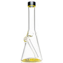 Nes Glass - Mini Tube - Reversal Bottom - Grape w/ Yellow & Purple Wag - The Cave