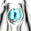 Nes Glass - Puffco Peak Top - Blue Stardust w/ Wig Wag Millie - The Cave