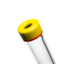 Nes Glass - Mini Tube - Reversal Bottom - Chartreuse w/ Fire Wag - The Cave