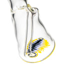 Nes Glass - Mini Tube - Reversal Bottom - Grape w/ Yellow & Purple Wag - The Cave