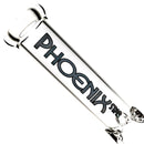 Phoenix Star - 10" Faceted Base Beaker - Black & Gold - The Cave