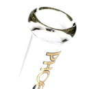 Phoenix Star - 10" Faceted Base Beaker - Black & Gold - The Cave