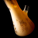 Phoenix Star - 18" Sandblasted Pineapple Beaker - Amber - The Cave