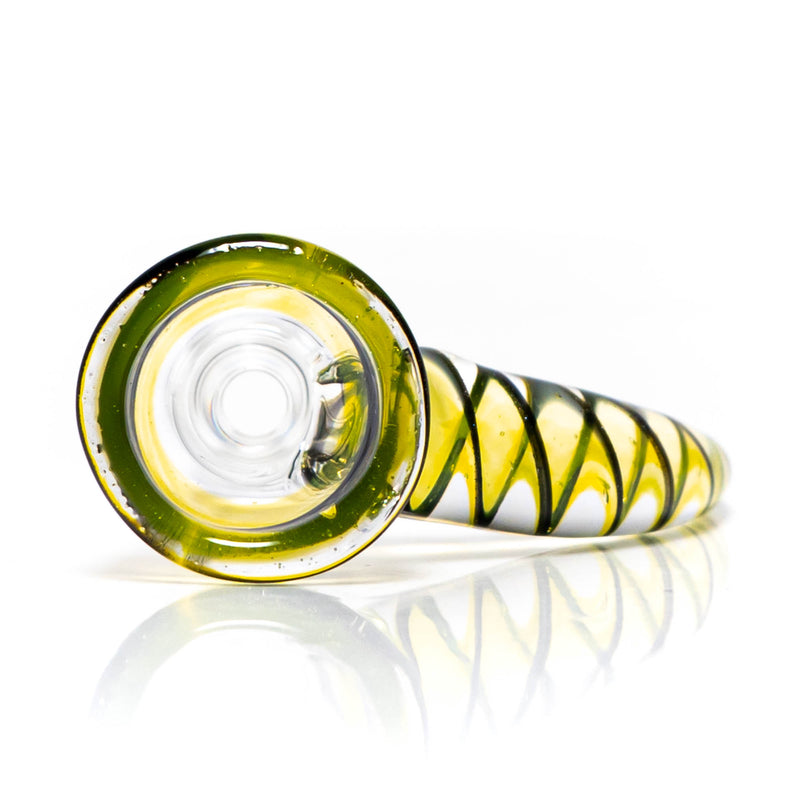 Pho_Sco - Single Hole Linework Horn Slide - 14mm - Lemon Drop, Steelwool & Black