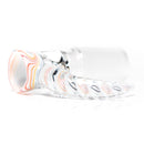 Pho_Sco - Single Hole Linework Horn Slide - 18mm - White Rainbow