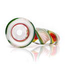 Pho_Sco - 5 Hole Linework Downstem Set - 18/14mm - 6" - Rainbow Rasta - The Cave