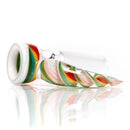 Pho_Sco - 5 Hole Linework Downstem Set - 18/14mm - 6" - Rainbow Rasta - The Cave