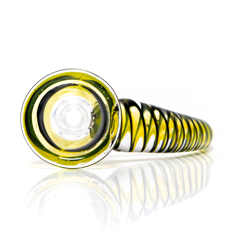 Pho_Sco - Single Hole Linework Horn Slide - 14mm - Lemon Drop, Steelwool & Black