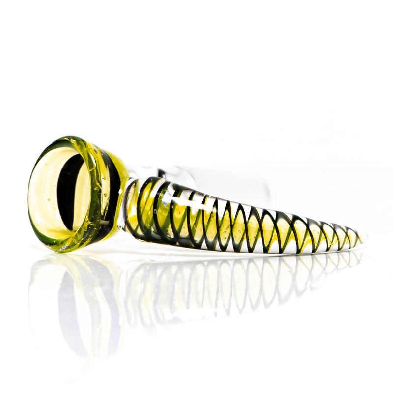 Pho_Sco - Single Hole Linework Horn Slide - 14mm - Lemon Drop, Steelwool & Black