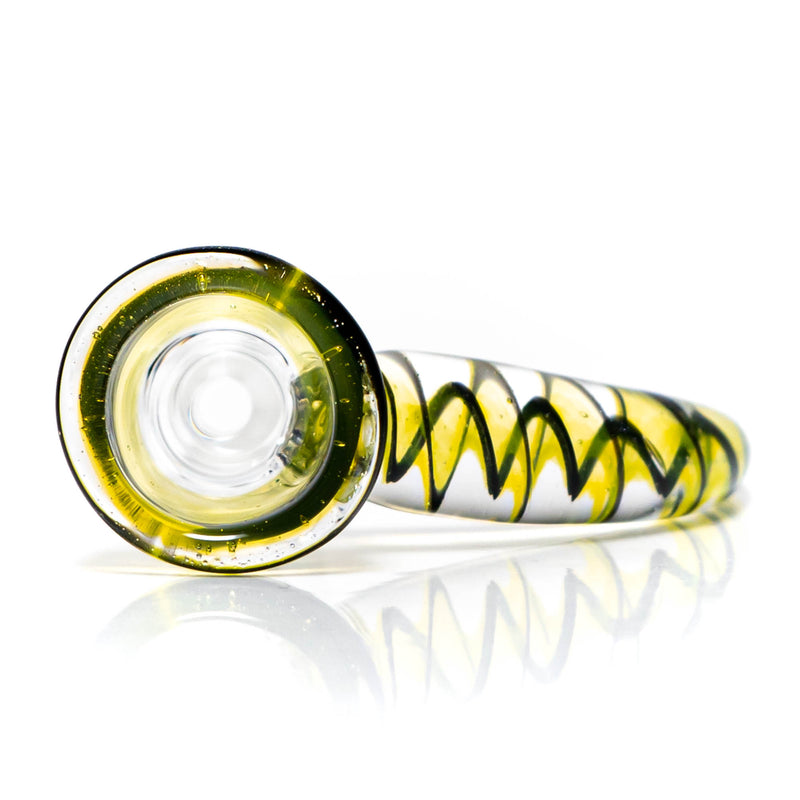 Pho_Sco - Single Hole Linework Horn Slide - 14mm - Lemon Drop, Steelwool & Black