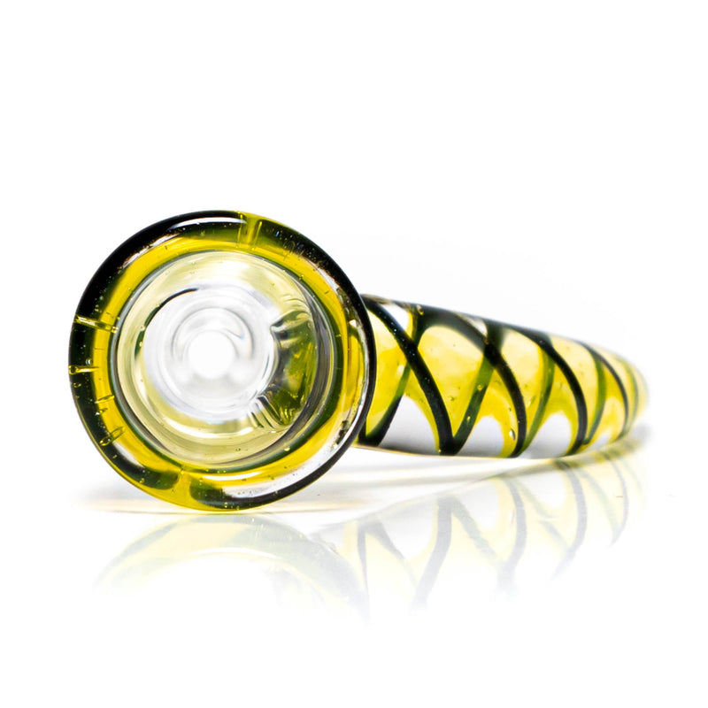 Pho_Sco - Single Hole Linework Horn Slide - 14mm - Lemon Drop, Steelwool & Black