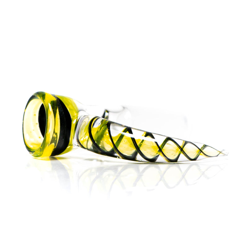 Pho_Sco - Single Hole Linework Horn Slide - 14mm - Lemon Drop, Steelwool & Black