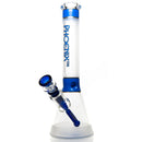 Phoenix Star - 12" Sandblasted Band Beaker - Blue & Gold - The Cave